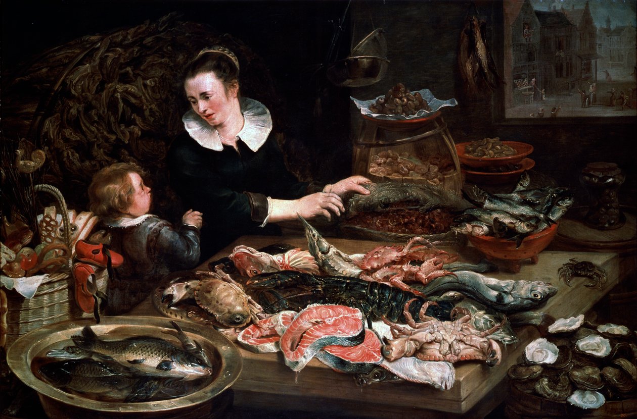 Une poissonnerie, vers 1616-1618 - Frans Snyders or Snijders