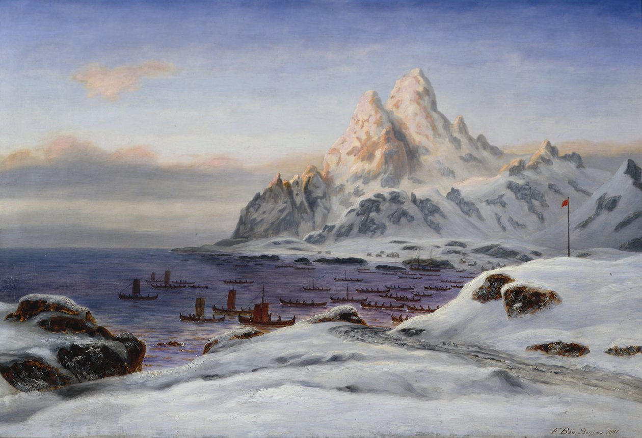 Pêcheurs à Lofoten - Frants Diderik Boe