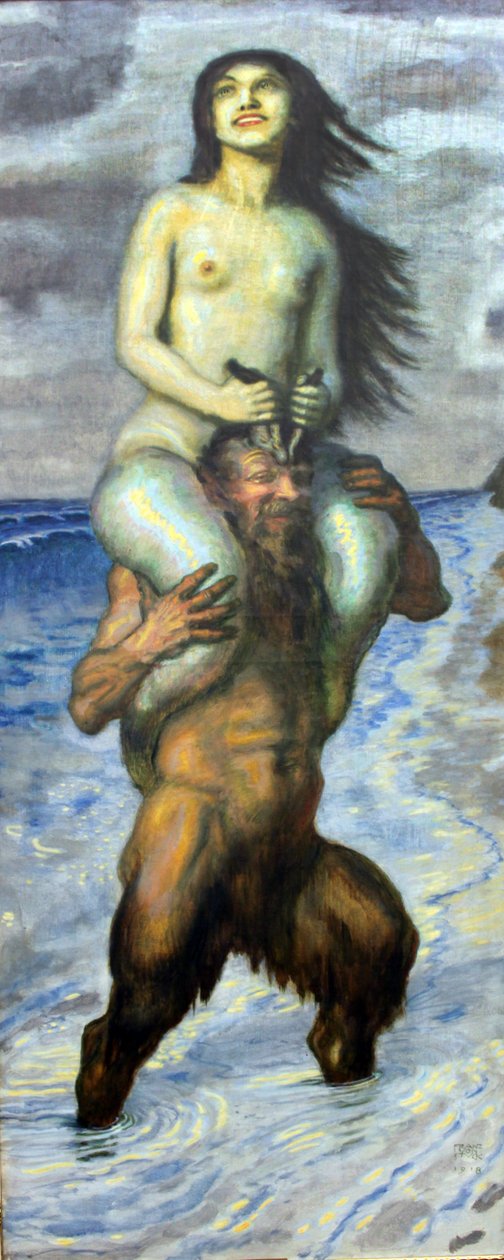 Faune et sirène - Franz von Stuck
