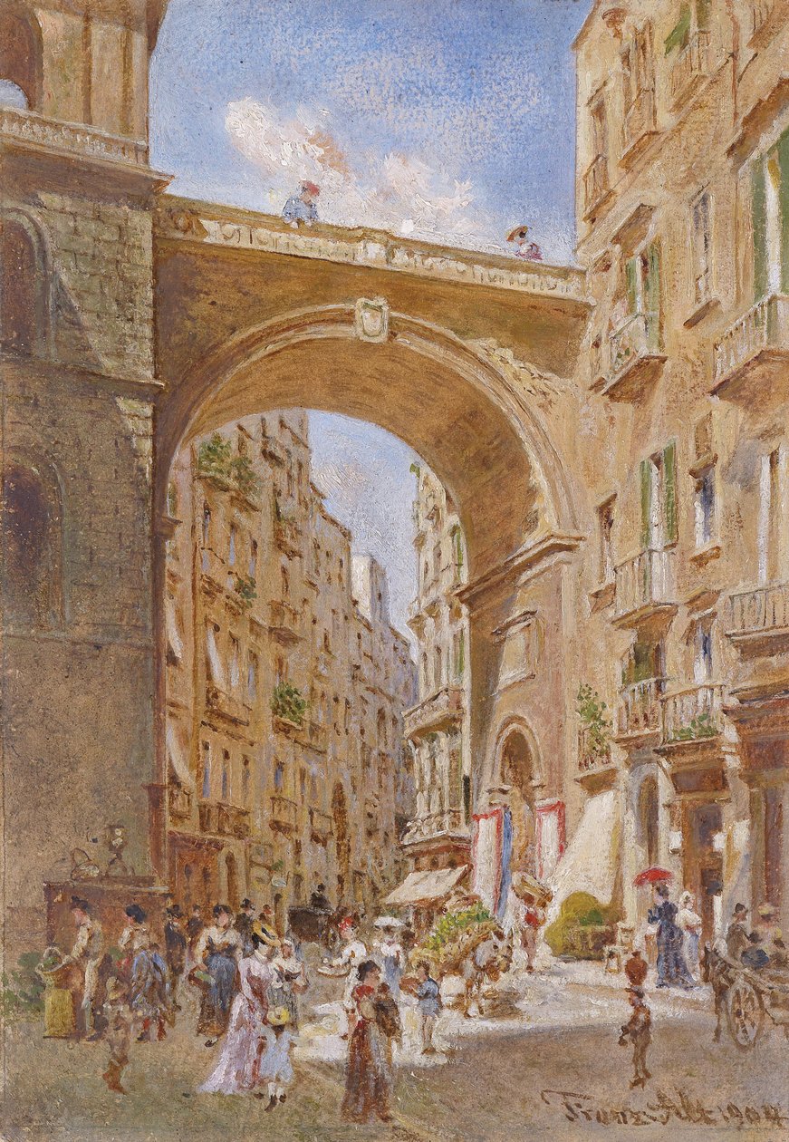Le pont de Chiaia à Naples - Franz Alt