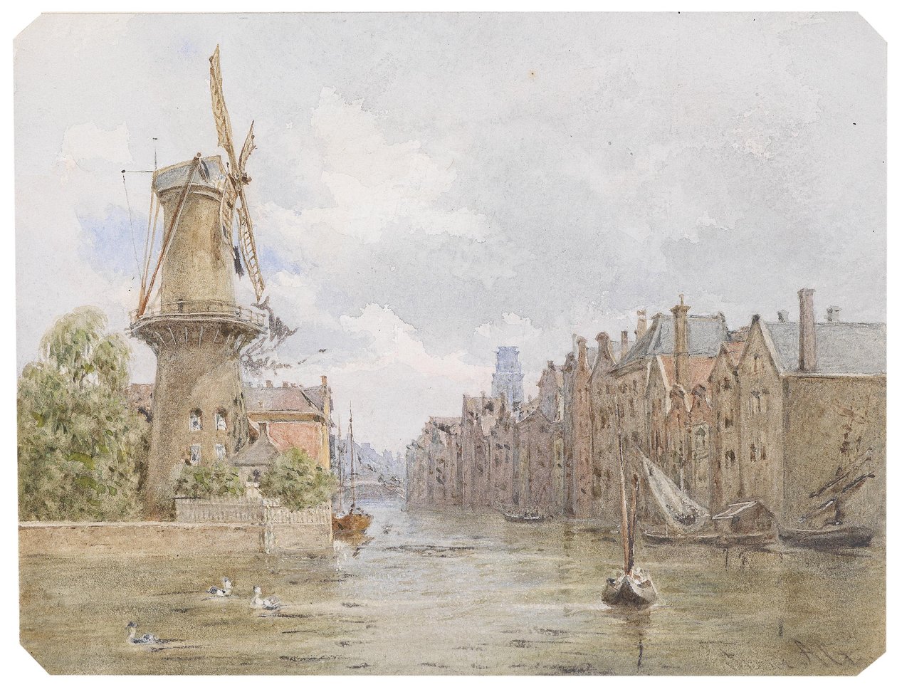 Canal à Rotterdam - Franz Alt