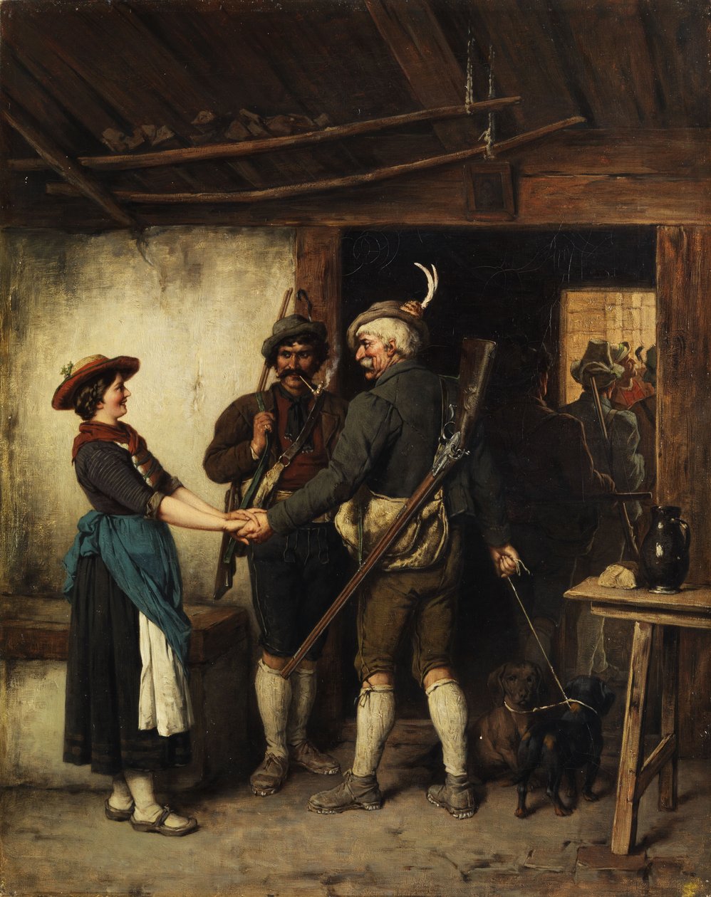 Adieu des chasseurs - Franz Defregger