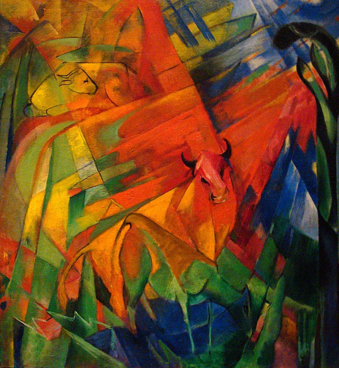 Animaux dans un paysage - Franz Marc
