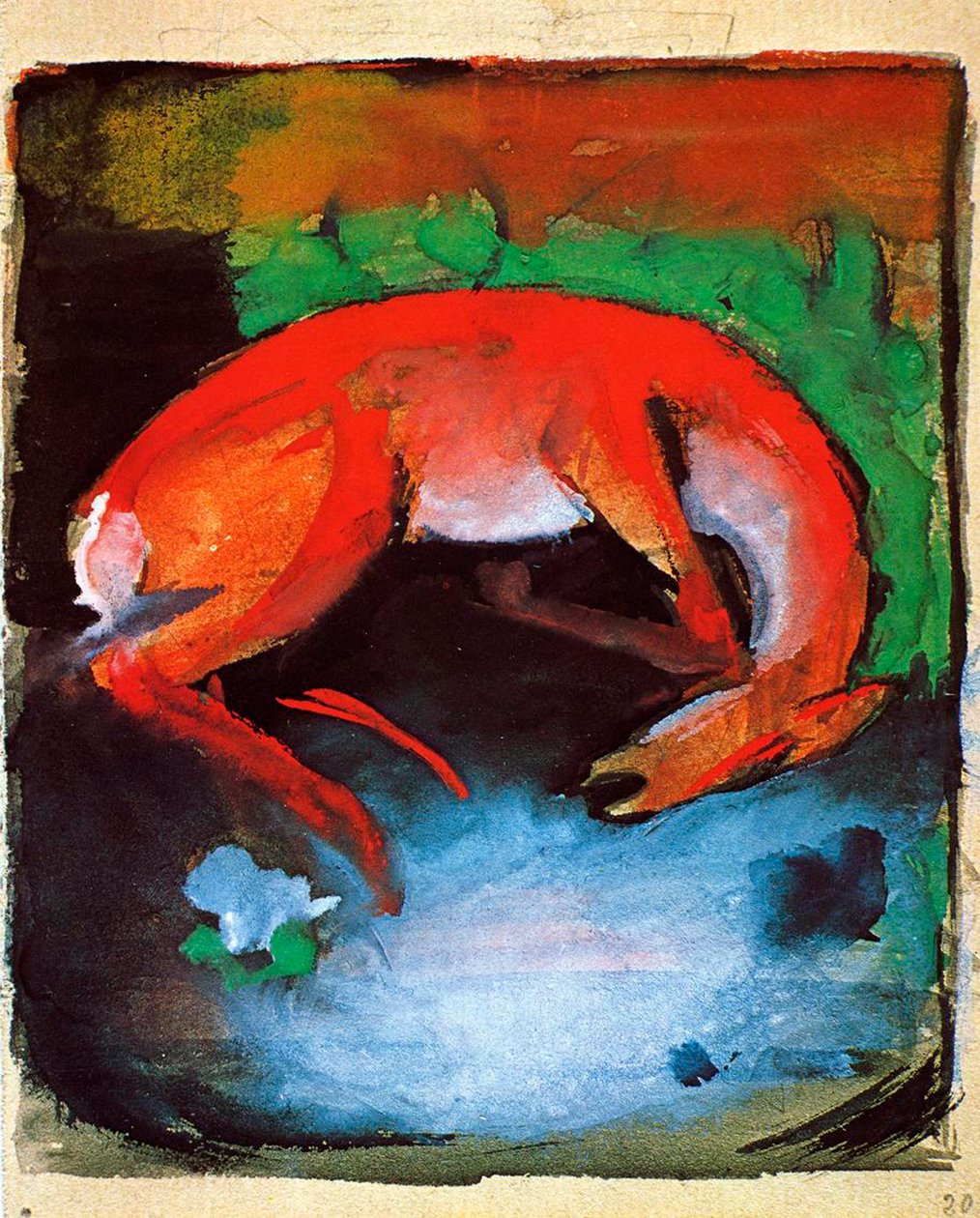 Cerf mort, 1913 - Franz Marc