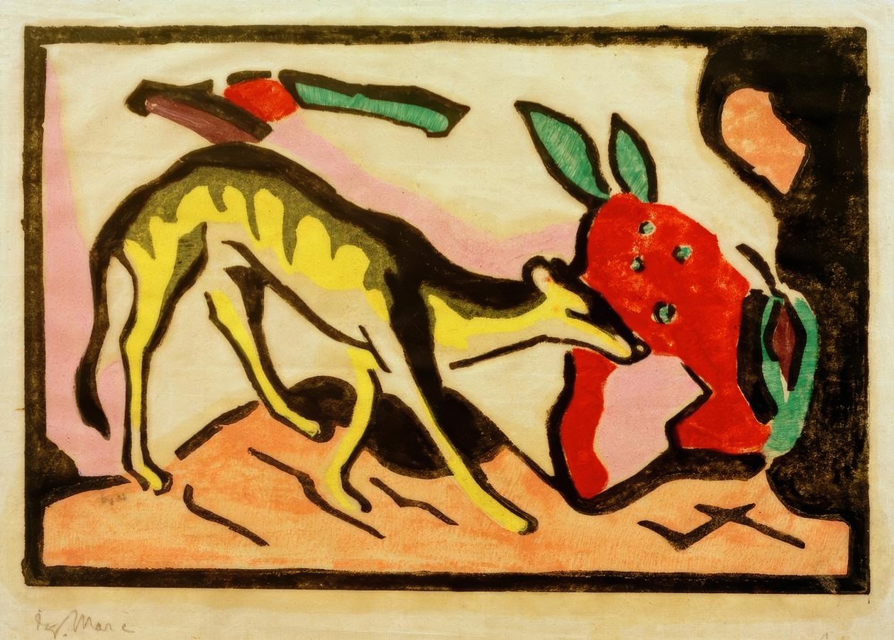 Animal fabuleux - Franz Marc