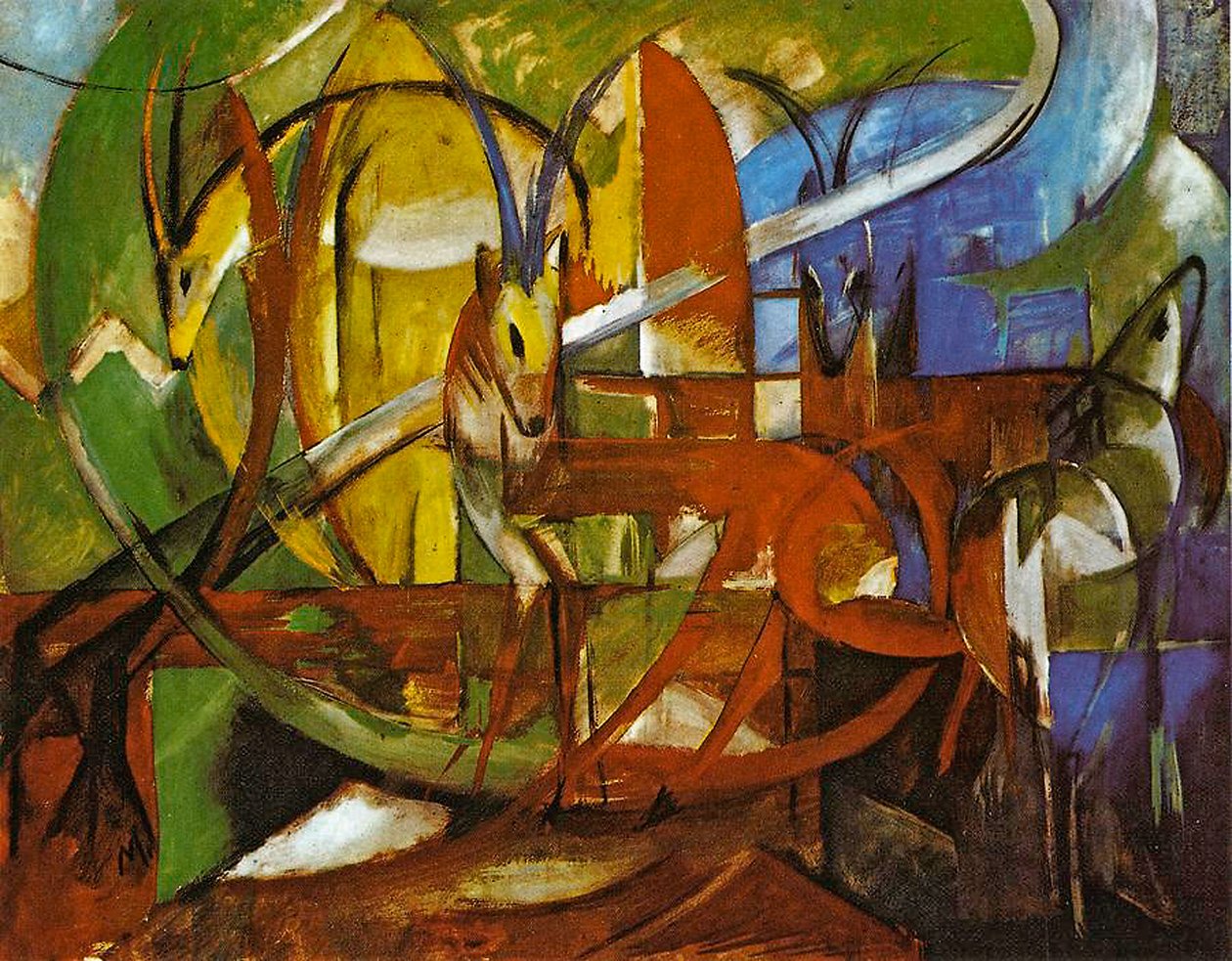 Gazelles, 1913 - Franz Marc