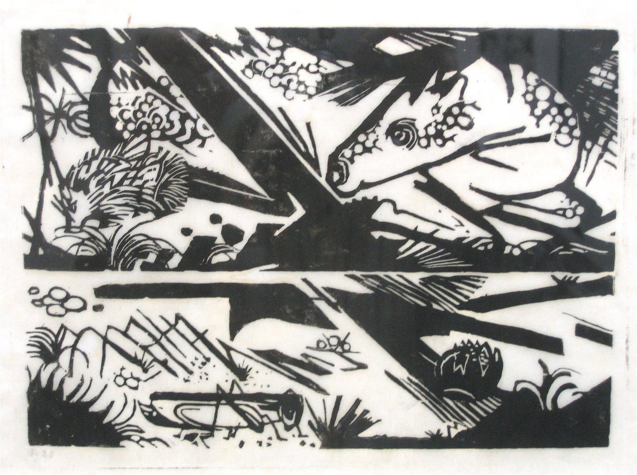Cheval et hérisson - Franz Marc