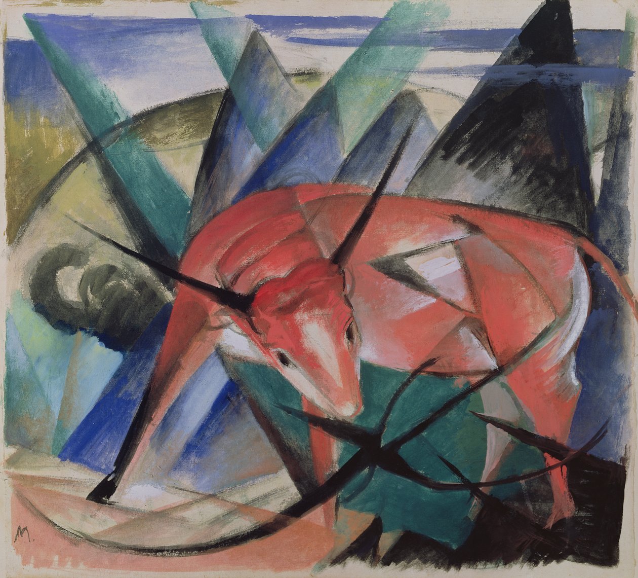 Taureau rouge - Franz Marc