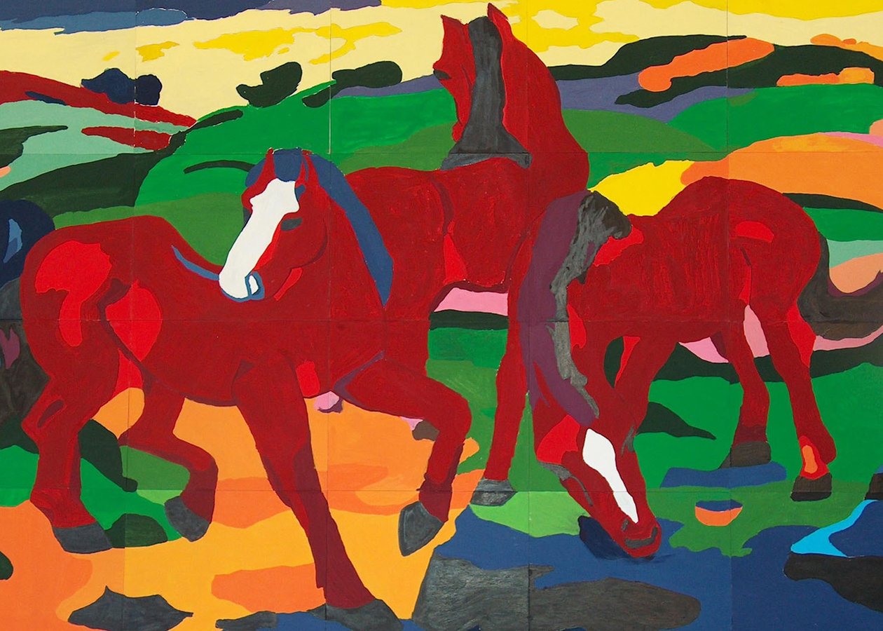 Chevaux rouges - Franz Marc