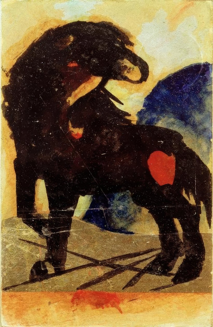 Petit cheval noir - Franz Marc