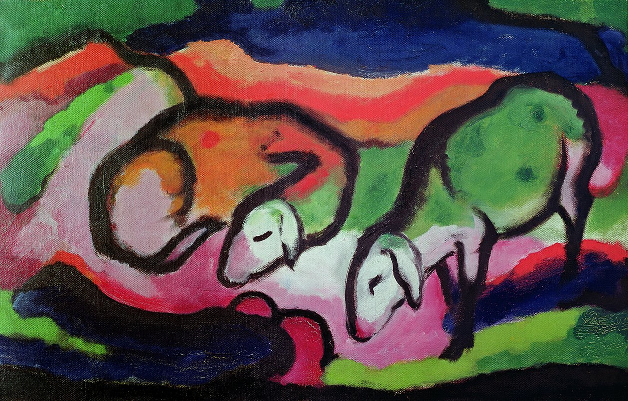 Moutons, 1912 - Franz Marc