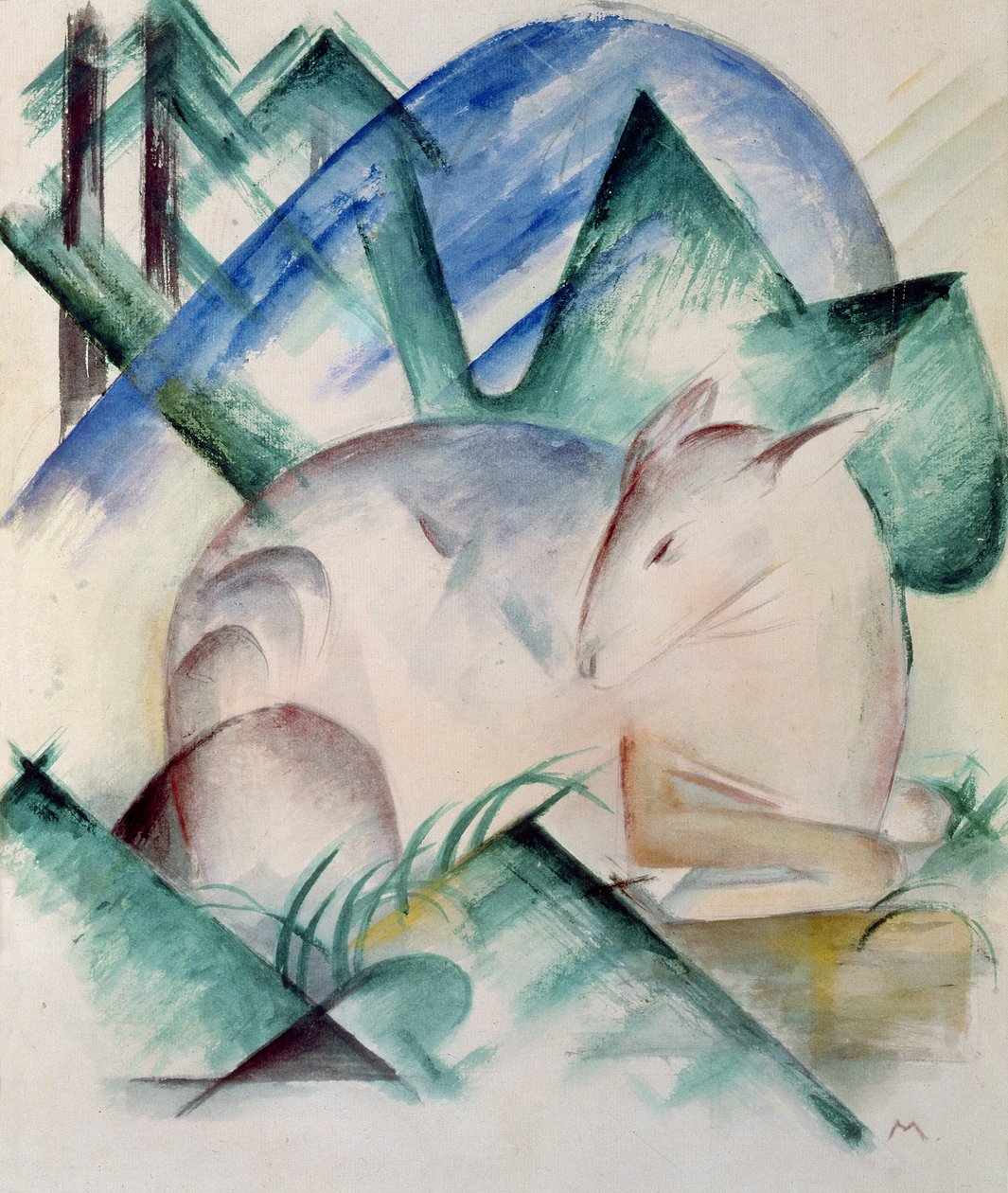 Cerf endormi - Franz Marc
