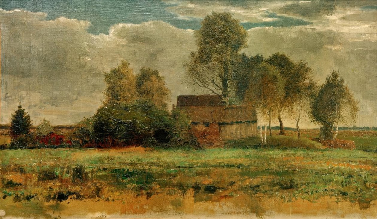 Cabanes de tourbe dans le marais de Dachau - Franz Marc