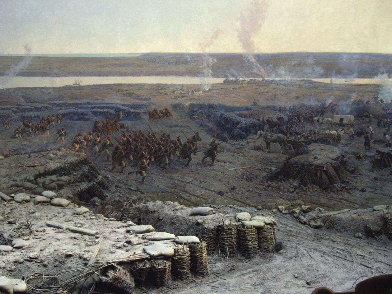 Le siège de Sébastopol Panorama - Franz Roubaud