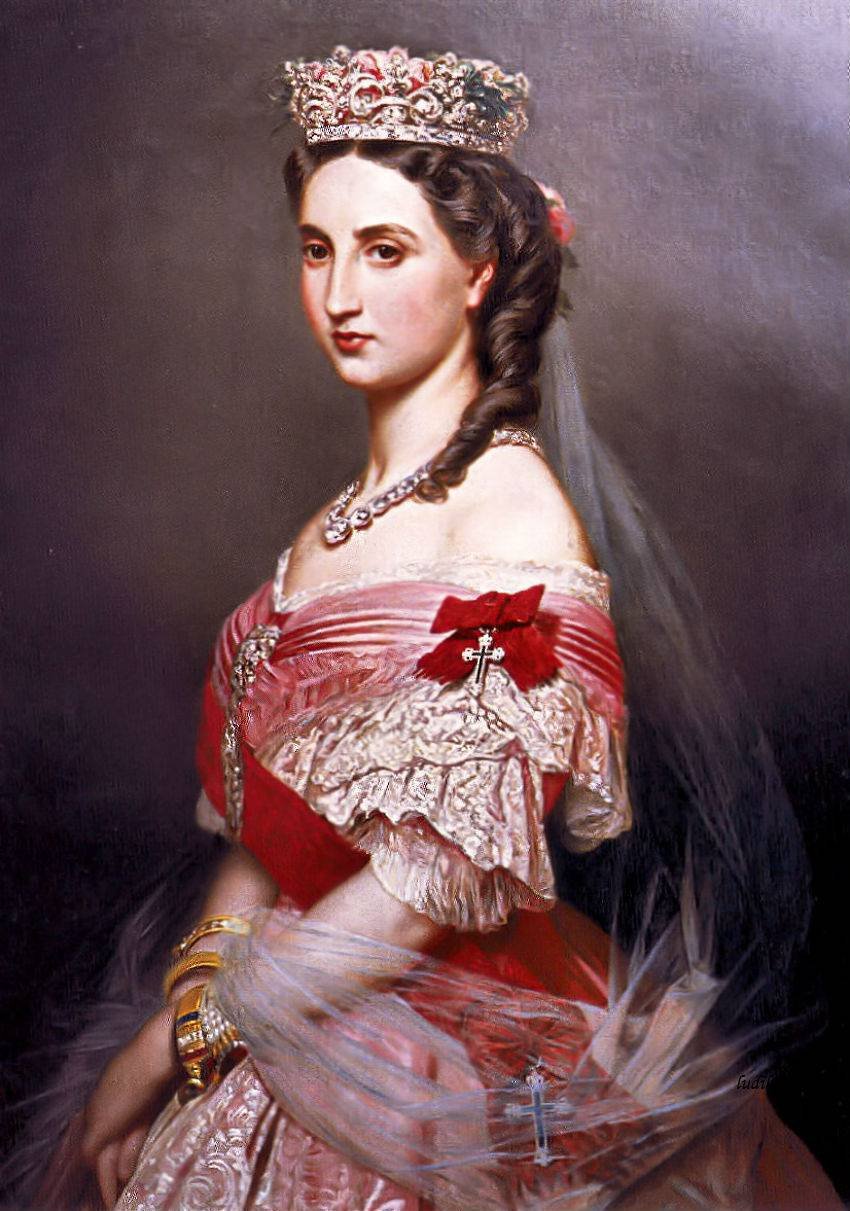 Portrait de Charlotte de Belgique - Franz Xaver Winterhalter