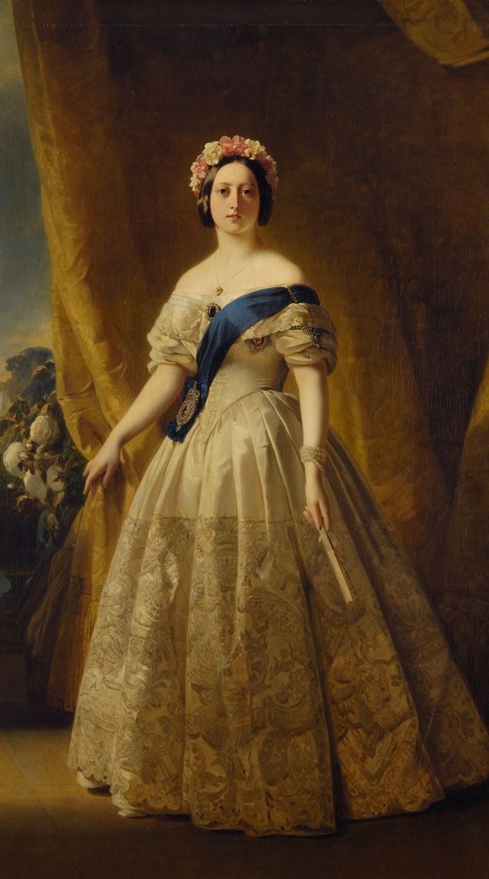 Portrait de Victoria du Royaume-Uni - Franz Xaver Winterhalter