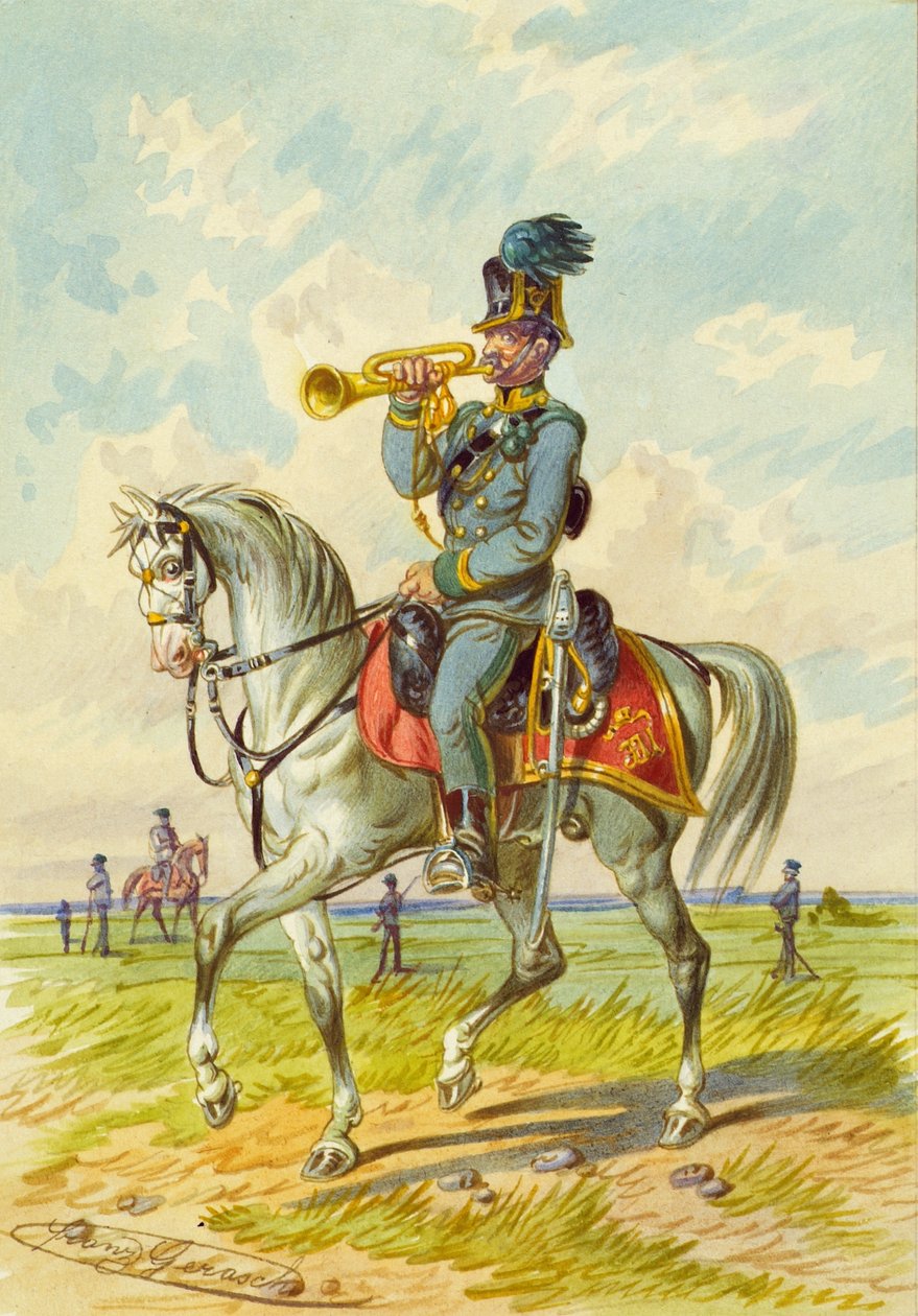 Soldat à cheval - Franz Gerasch