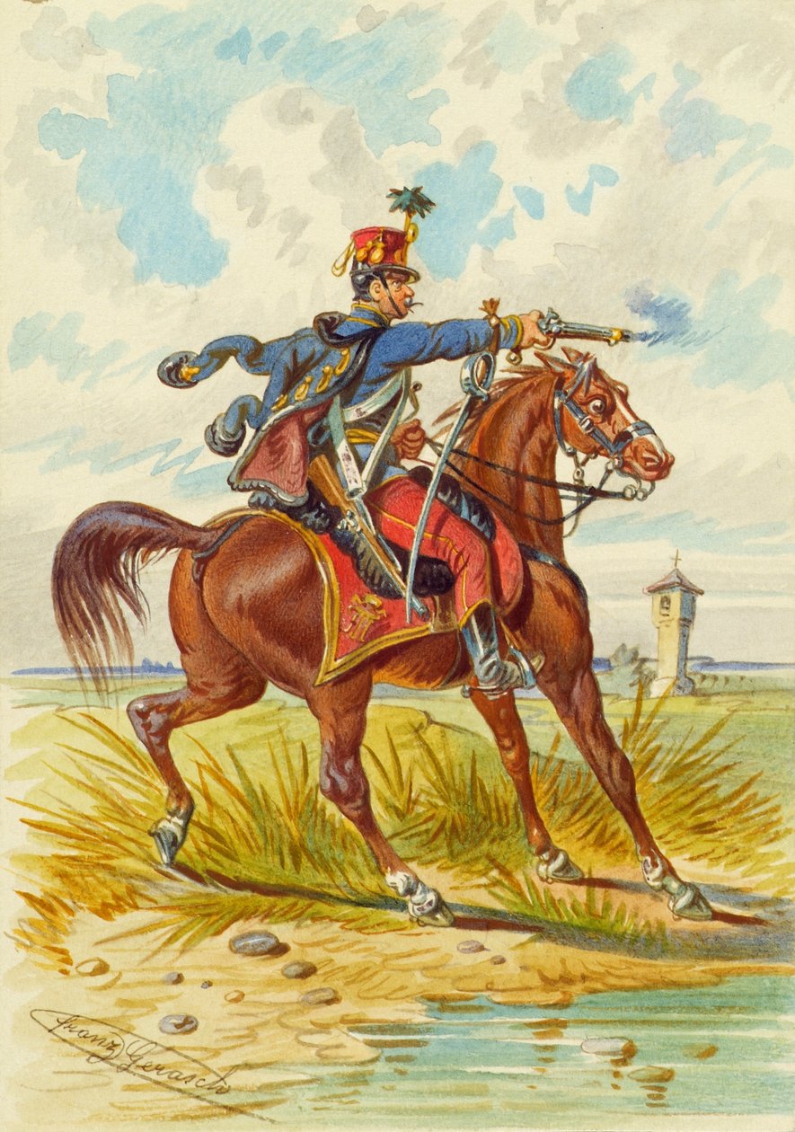 Soldat à cheval - Franz Gerasch