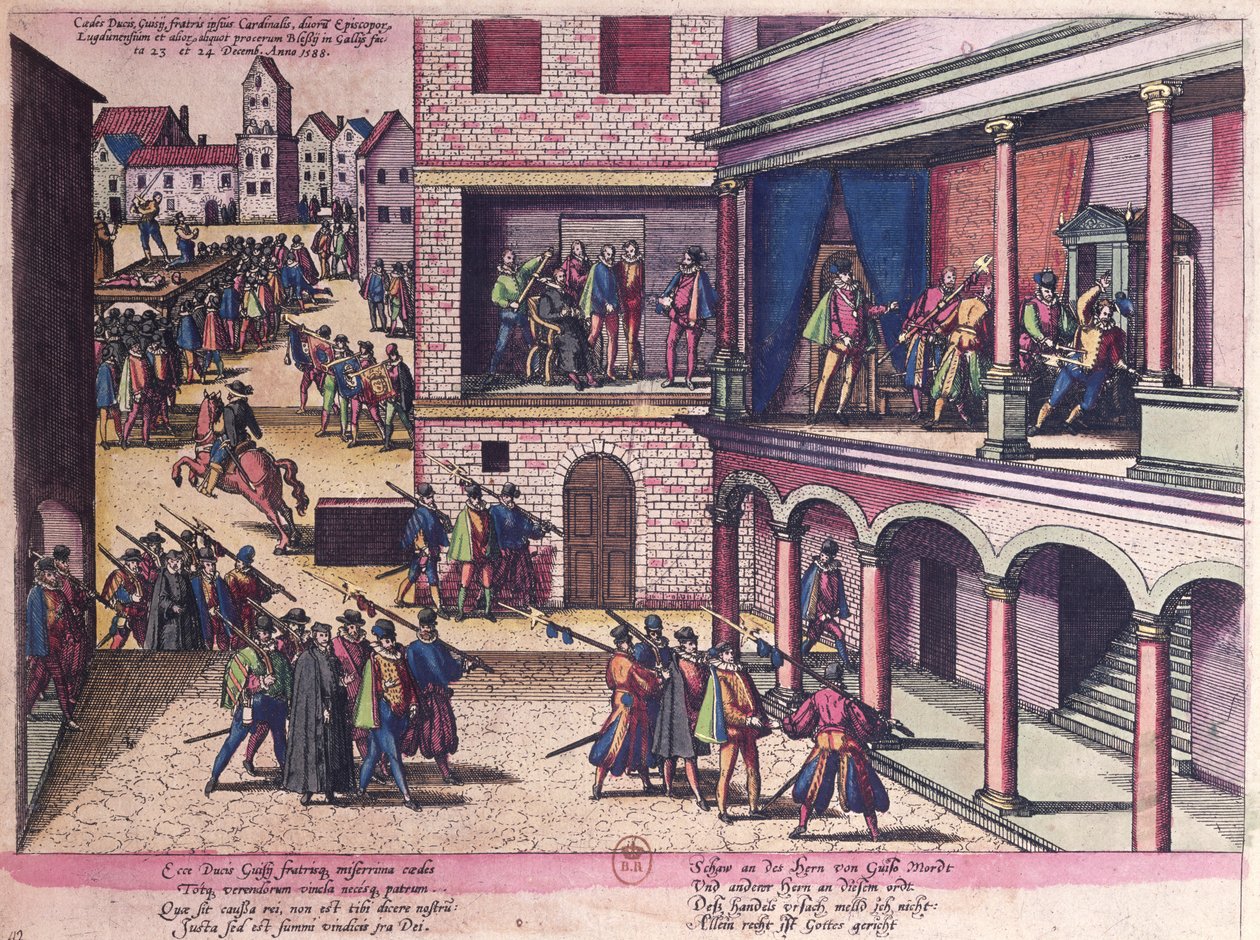 Assassinat du duc Henri de Guise (1549-88) - Franz Hogenberg