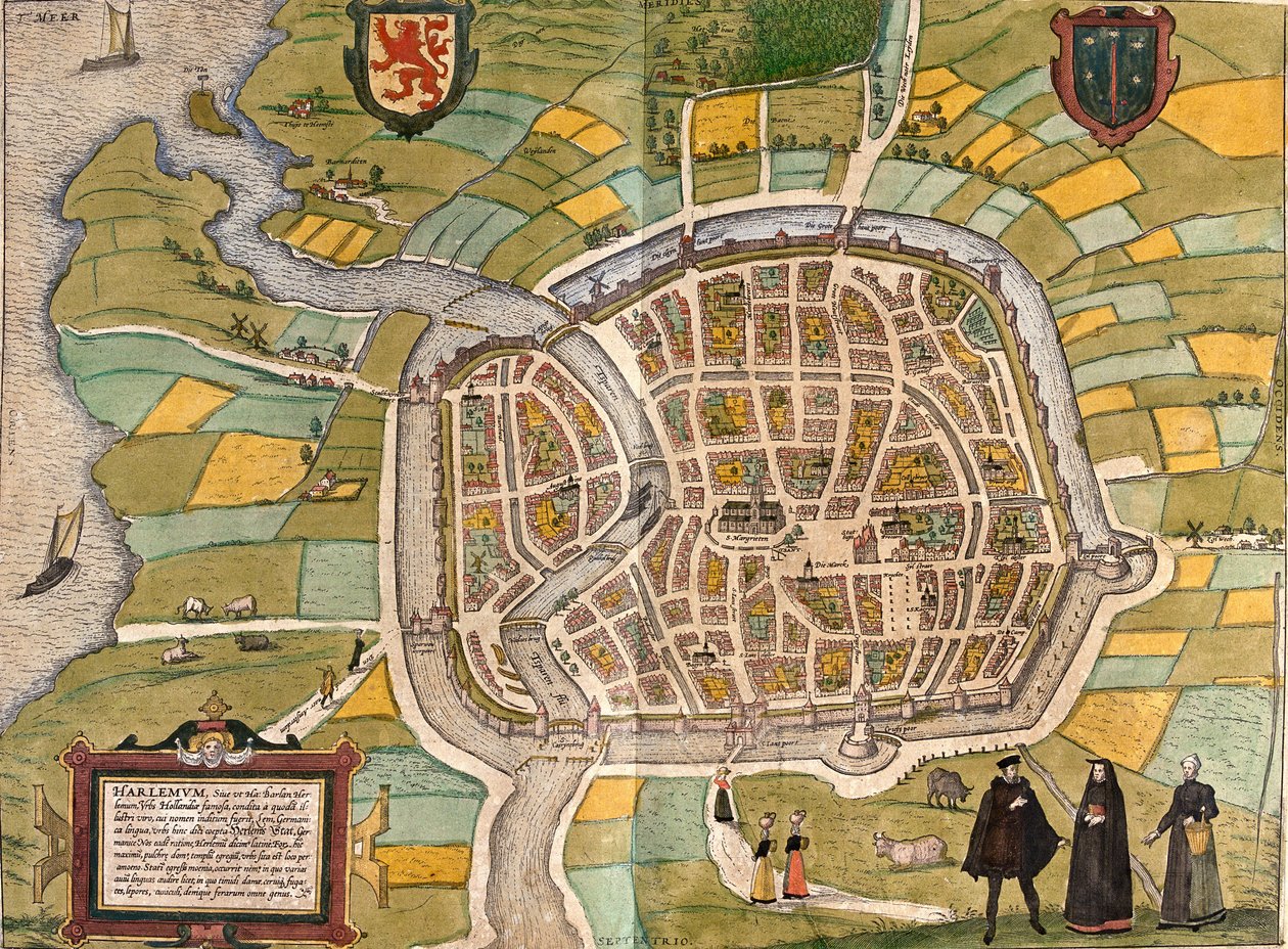 Plan de Haarlem, Pays-Bas - Franz Hogenberg