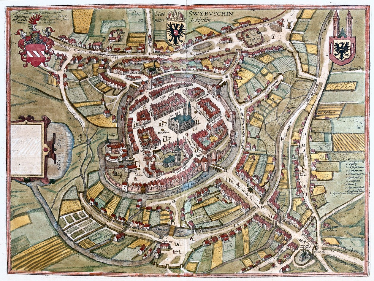 Świebodzin, Pologne (gravure) - Franz Hogenberg