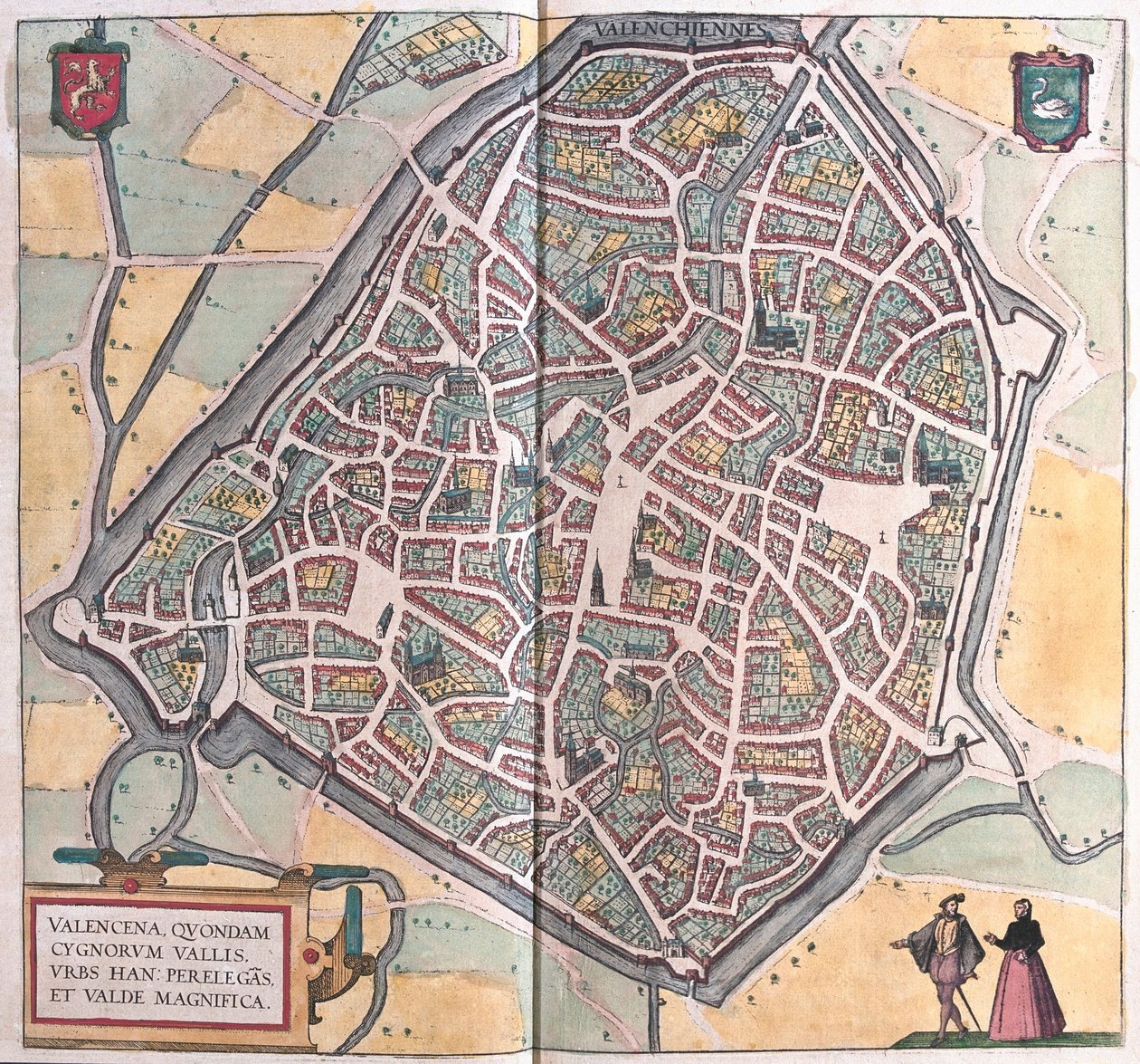 Valenciennes, France (Gravure) - Franz Hogenberg