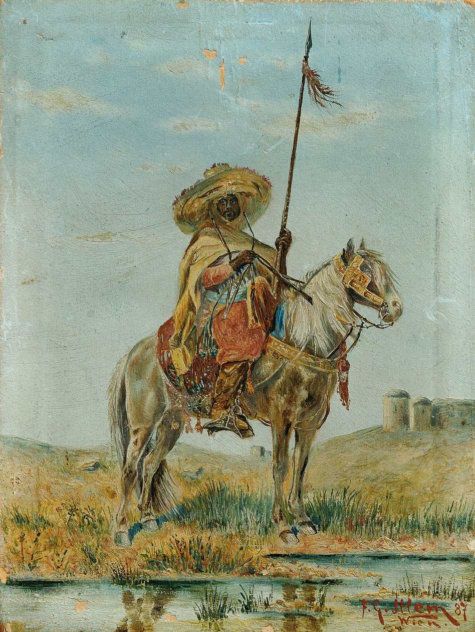 Mexicain à cheval - Franz Josef Georg Illem