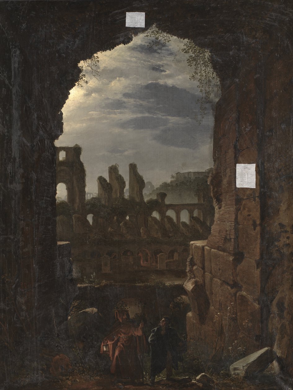 Vue du Colisée au clair de lune - Franz Ludwig Catel