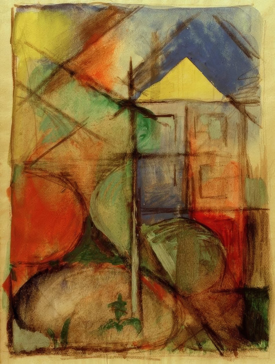 Composition abstraite - Franz Marc