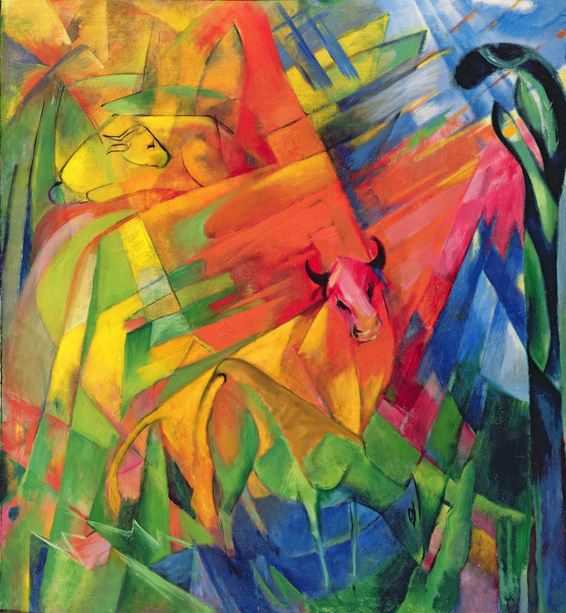 Animaux dans un paysage, 1914 - Franz Marc