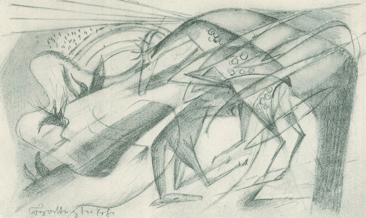 La copulation des chevreuils - Franz Marc