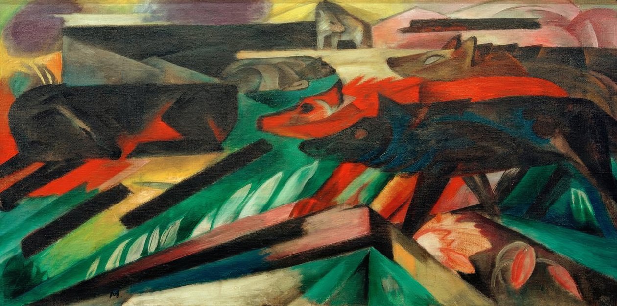 Les Loups (Guerre des Balkans) - Franz Marc