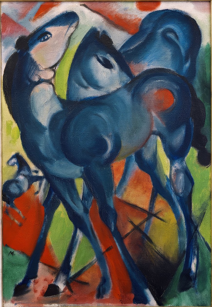 Les poulains bleus - Franz Marc