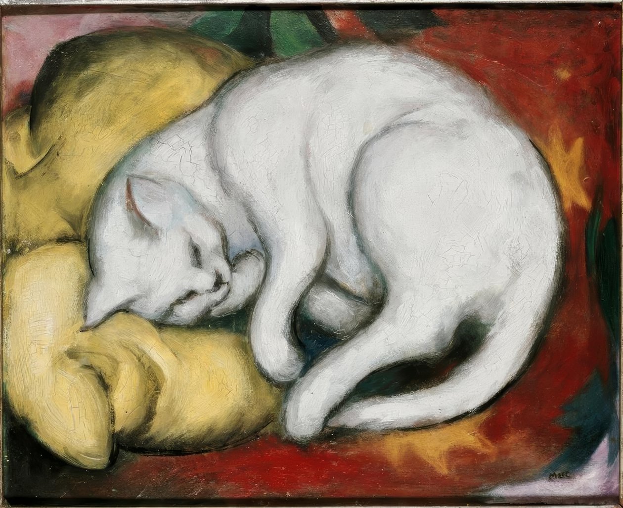 Le chat blanc - Franz Marc