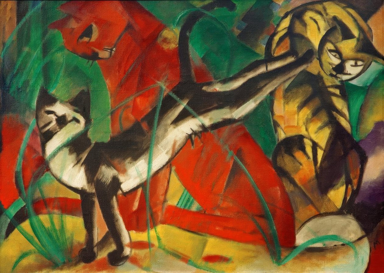 Trois chats - Franz Marc