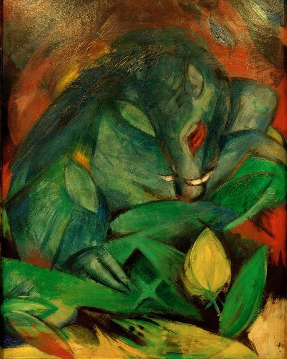 Sanglier et truie (Sangliers) - Franz Marc