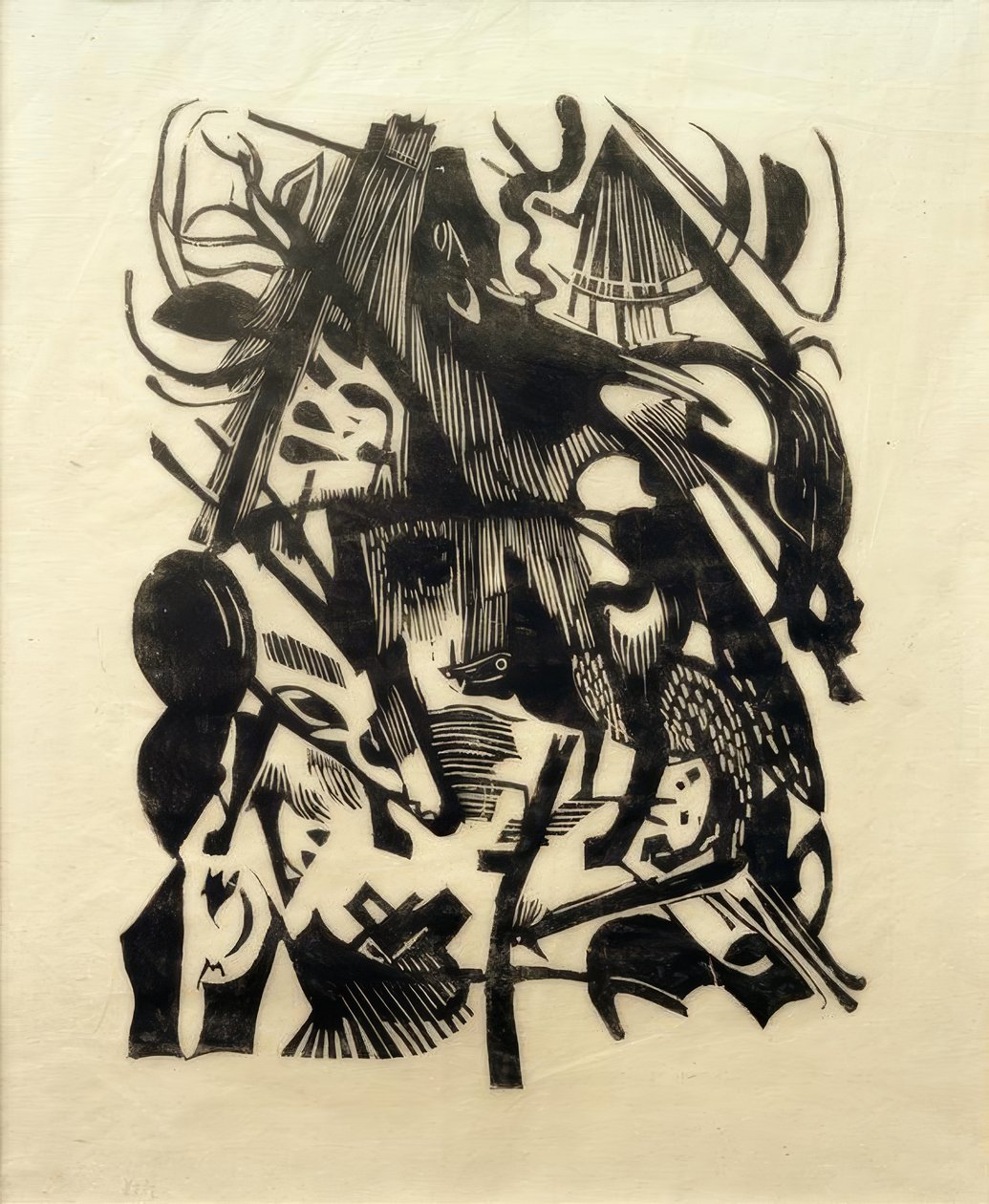 Naissance des loups - Franz Marc