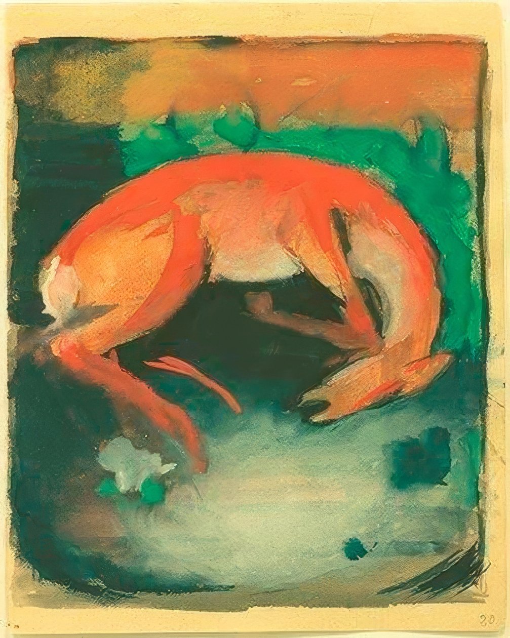 Cerf tué - Franz Marc
