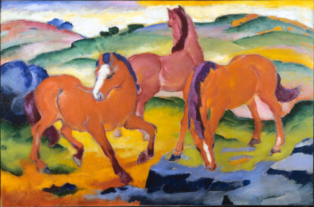 Chevaux de pâturage IV - Franz Marc