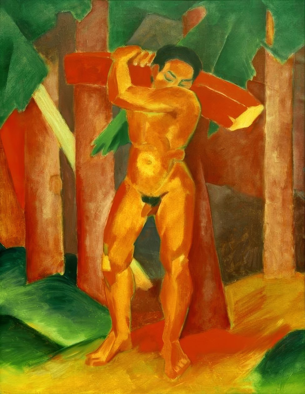 Porteur de bois - Franz Marc
