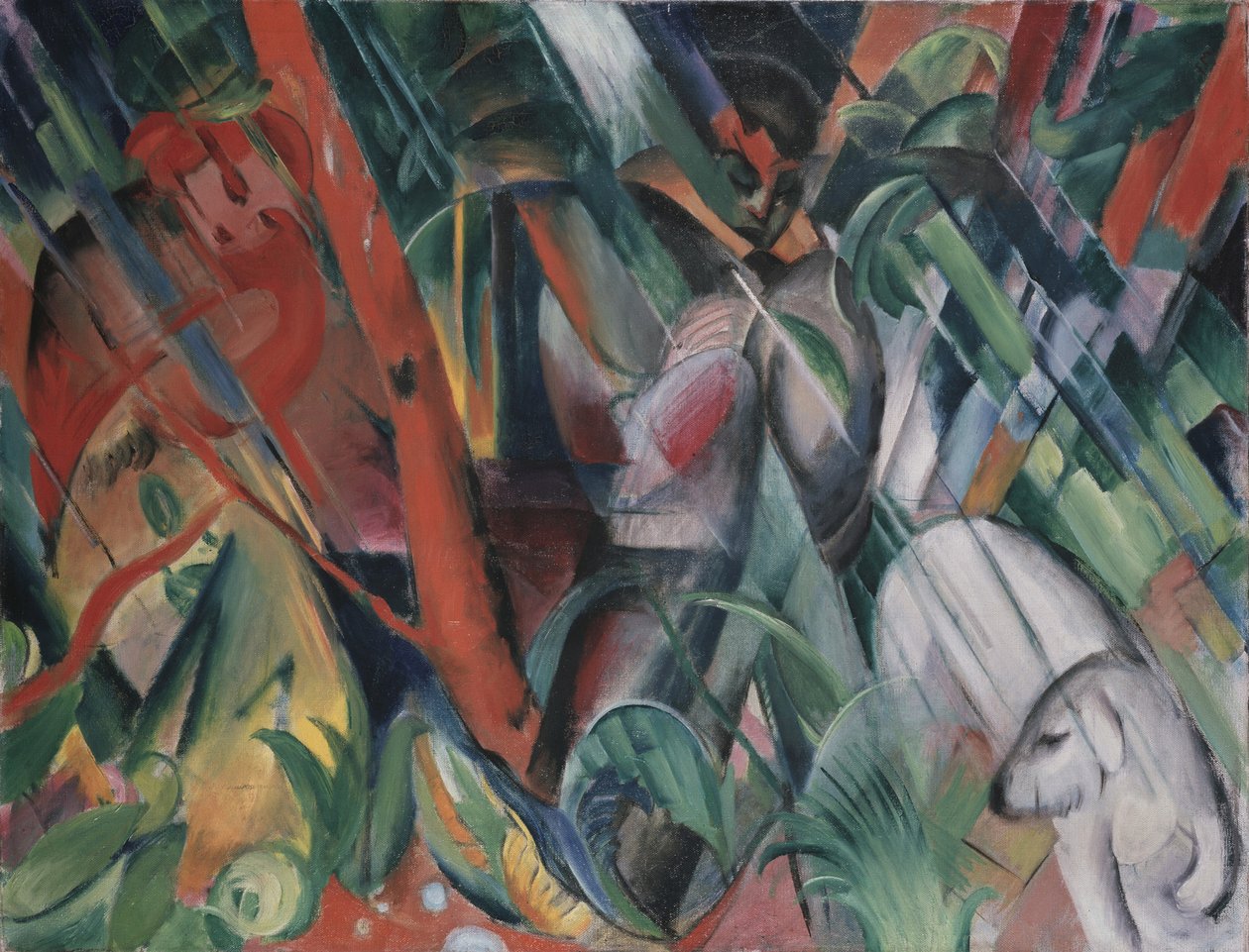 Sous la pluie, 1912 - Franz Marc