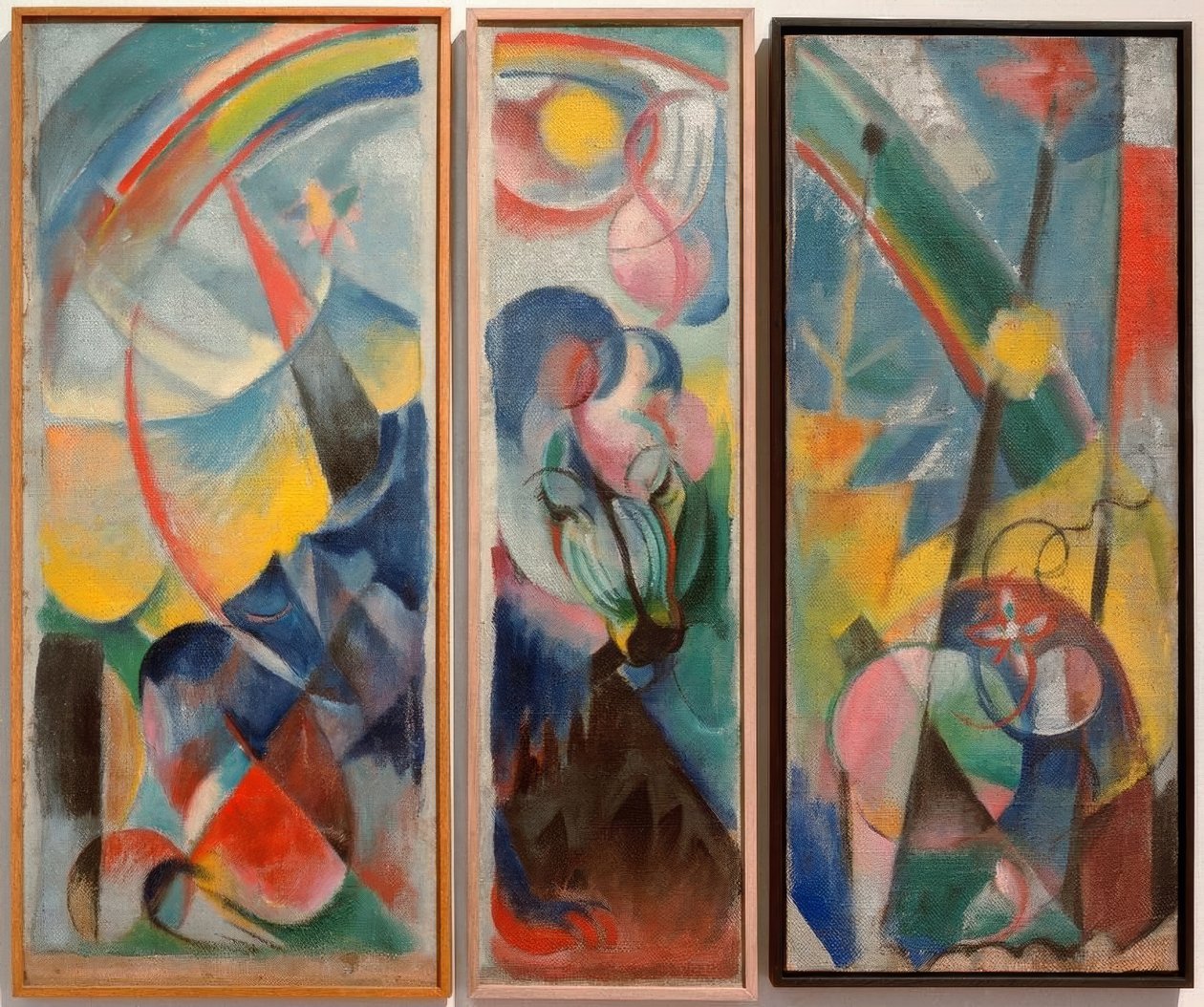 Paysage avec arc-en-ciel (créature fabuleuse) - Franz Marc