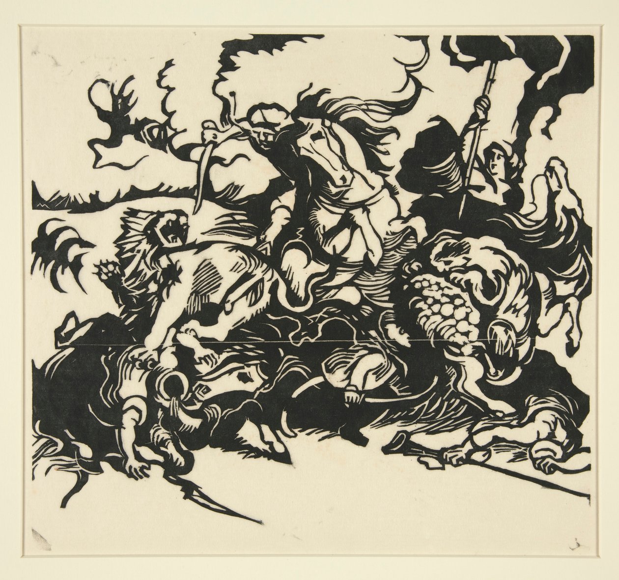 Chasse au lion - Franz Marc