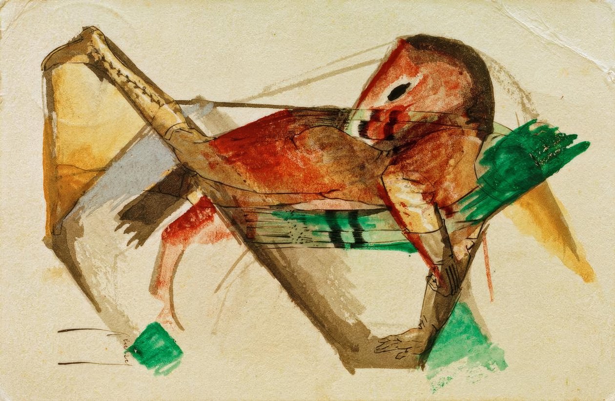 Petit cheval en rose pâle - Franz Marc