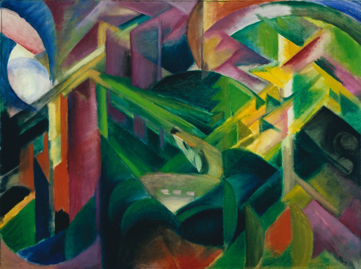 Chevreuil dans le jardin du monastère - Franz Marc