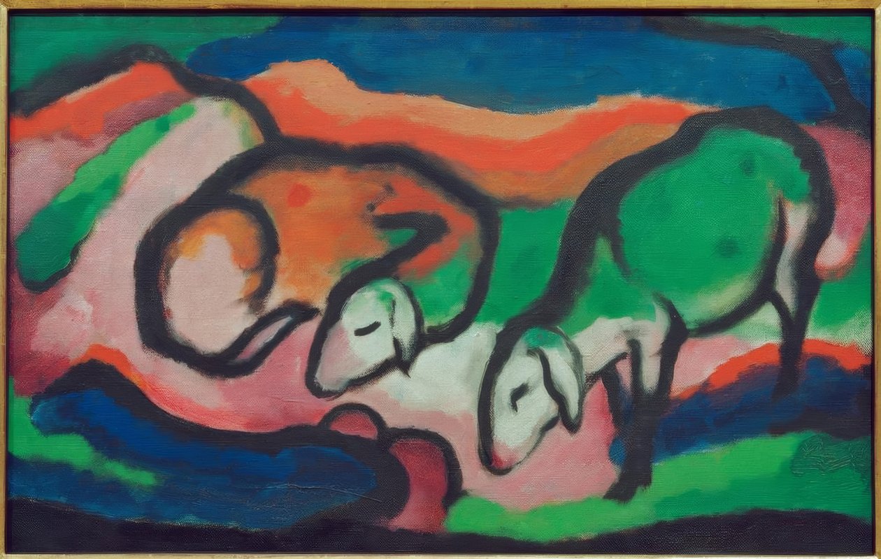 Moutons - Franz Marc