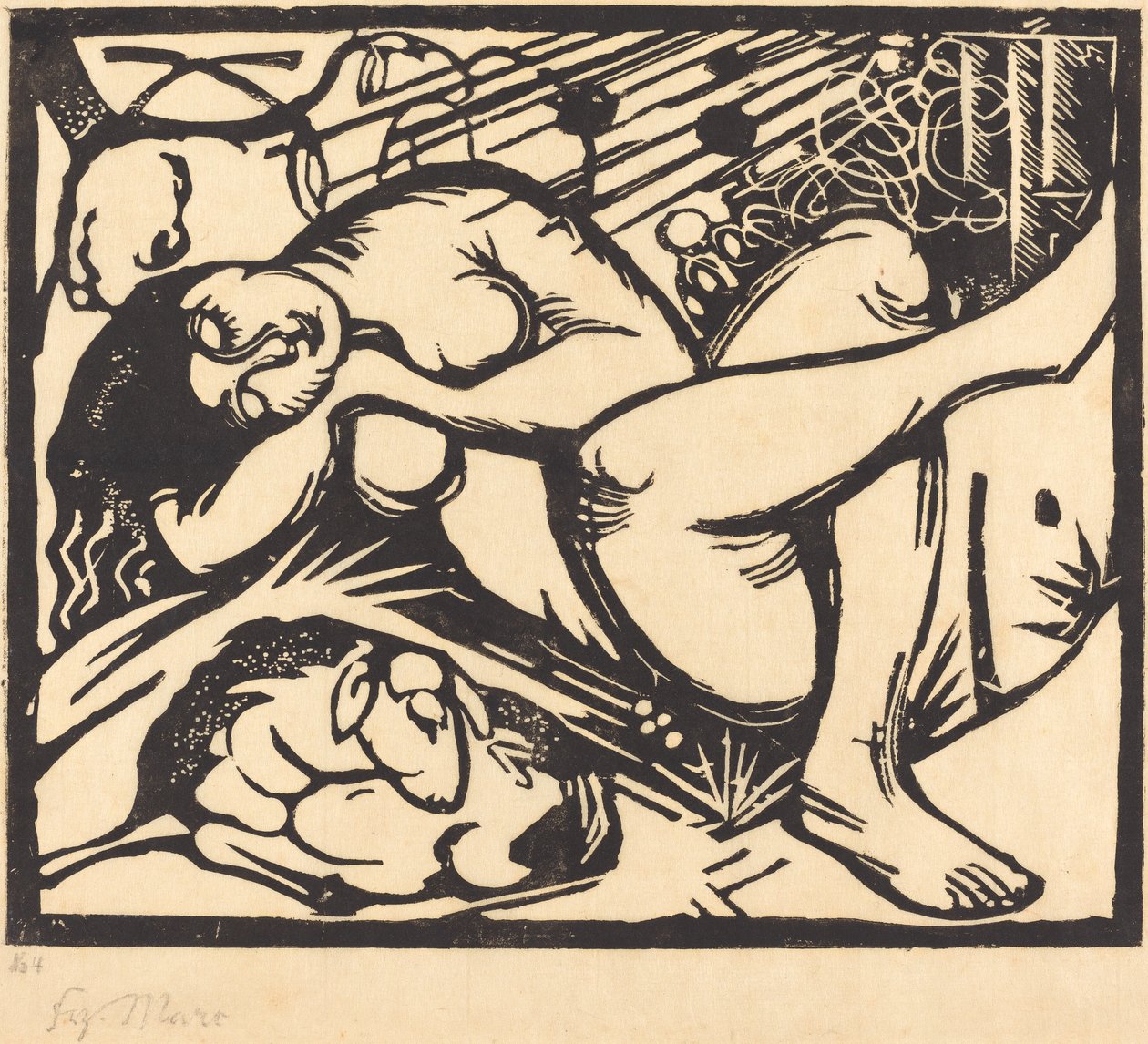 Bergère endormie - Franz Marc