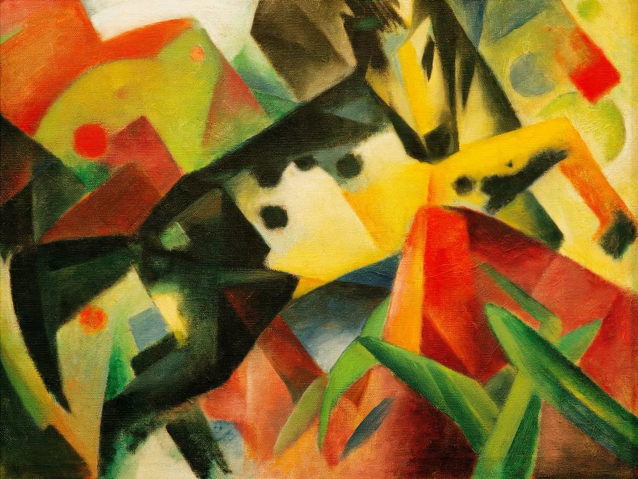 Cheval sautant - Franz Marc