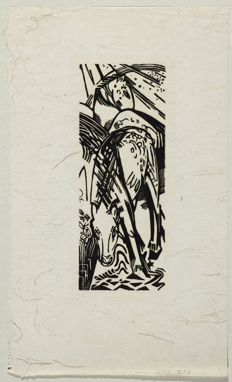 Cheval buvant - Franz Marc