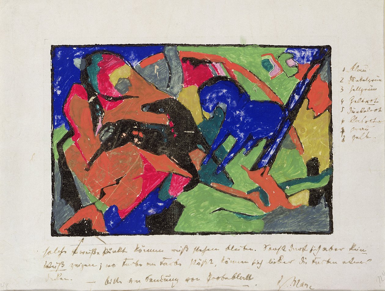 Deux chevaux, 1911-12 - Franz Marc